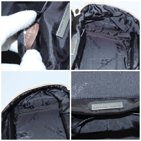 BOTTEGA VENETA Vanity Cosmetic Pouch Canvas Beige - Picture 14 of 15